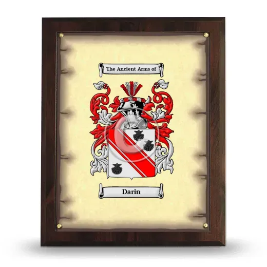Darin Coat of Arms Plaque