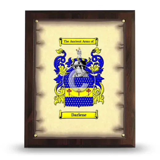 Darlene Coat of Arms Plaque