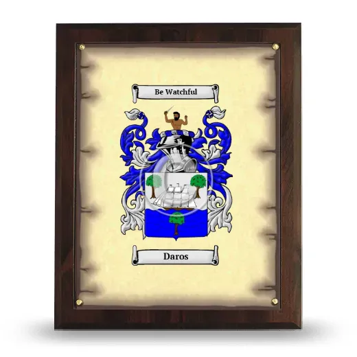 Daros Coat of Arms Plaque