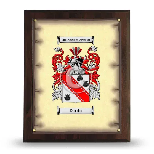 Darrin Coat of Arms Plaque