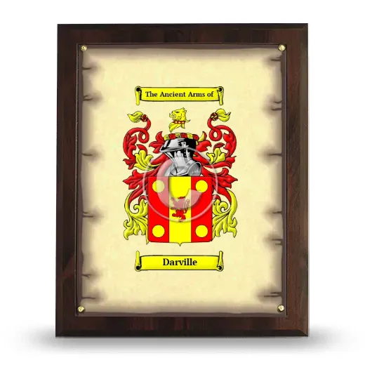 Darville Coat of Arms Plaque