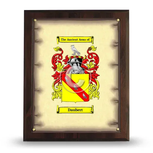 Daubert Coat of Arms Plaque