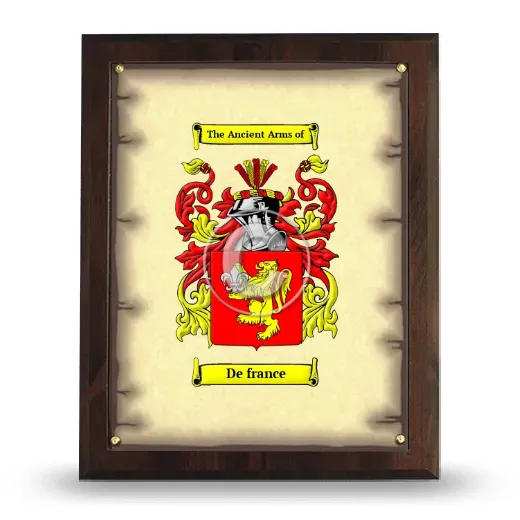 De france Coat of Arms Plaque