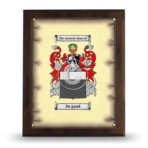 De gand Coat of Arms Plaque