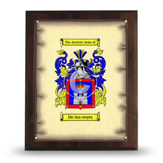 De-los-reyes Coat of Arms Plaque