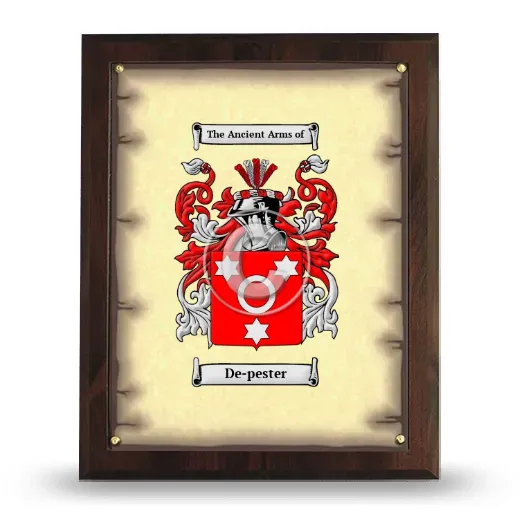 De-pester Coat of Arms Plaque