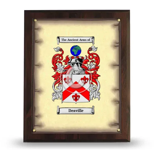 Deaville Coat of Arms Plaque