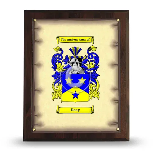 Deay Coat of Arms Plaque