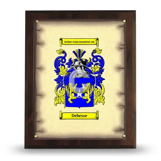 Debesse Coat of Arms Plaque