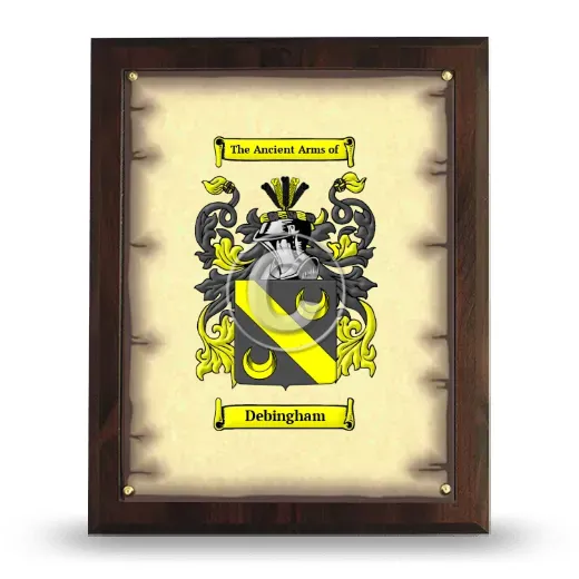 Debingham Coat of Arms Plaque