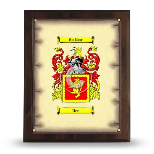 Dee Coat of Arms Plaque