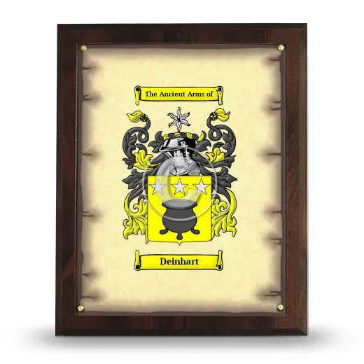 Deinhart Coat of Arms Plaque