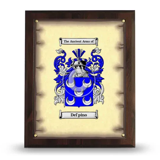 Del'pino Coat of Arms Plaque