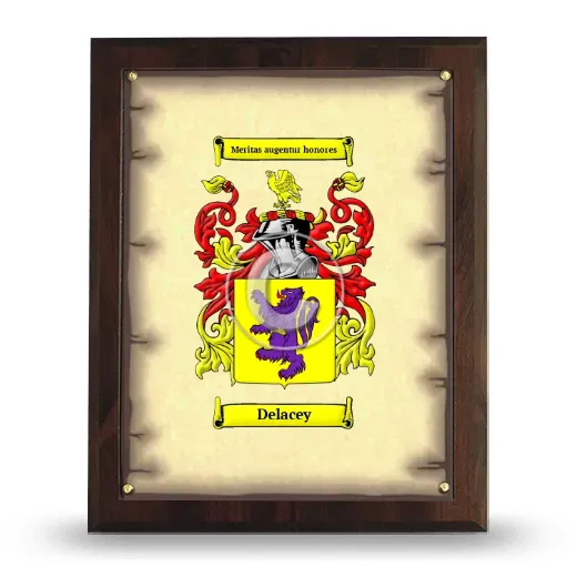 Delacey Coat of Arms Plaque