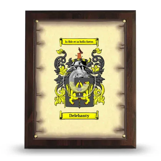 Delehanty Coat of Arms Plaque