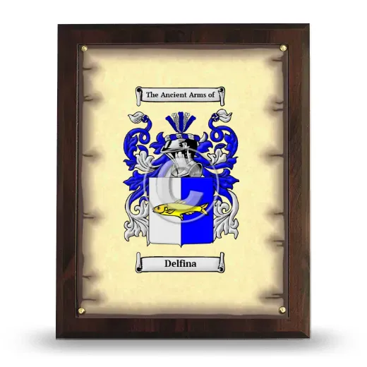 Delfina Coat of Arms Plaque