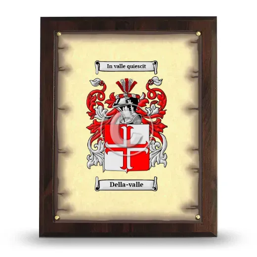 Della-valle Coat of Arms Plaque
