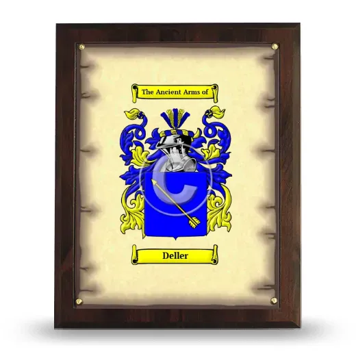 Deller Coat of Arms Plaque