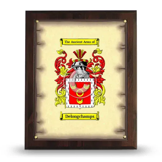 Delongchamps Coat of Arms Plaque