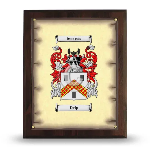 Delp Coat of Arms Plaque