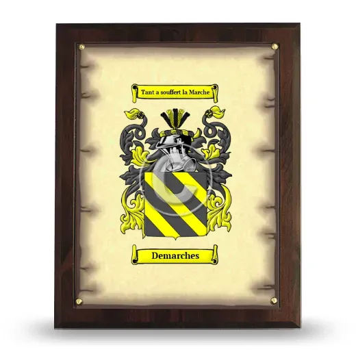 Demarches Coat of Arms Plaque