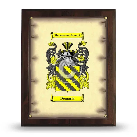 Demaria Coat of Arms Plaque