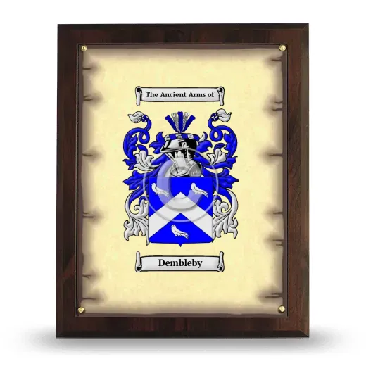 Dembleby Coat of Arms Plaque