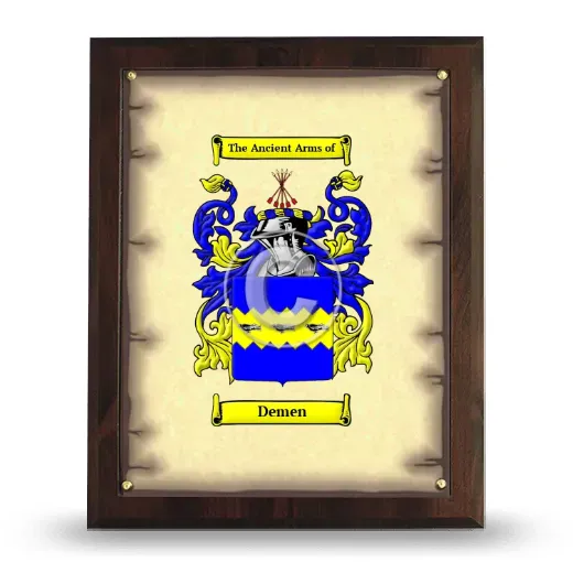 Demen Coat of Arms Plaque