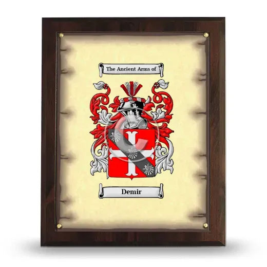 Demir Coat of Arms Plaque