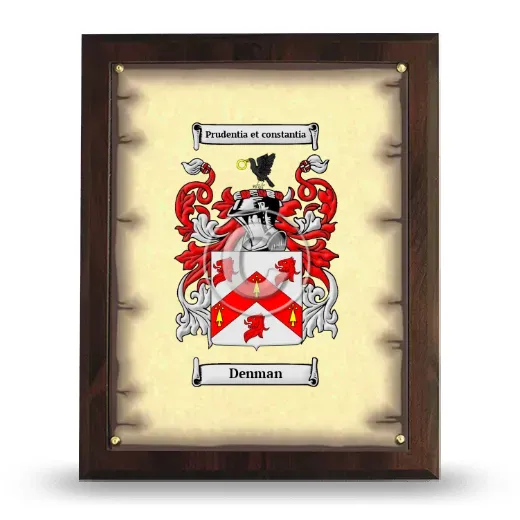 Denman Coat of Arms Plaque