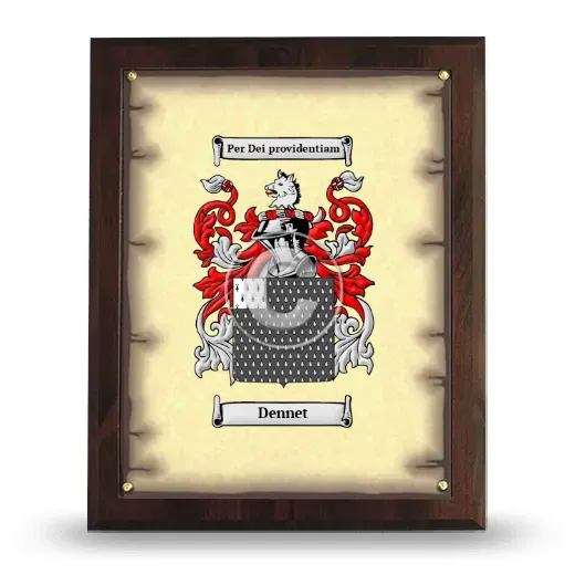Dennet Coat of Arms Plaque