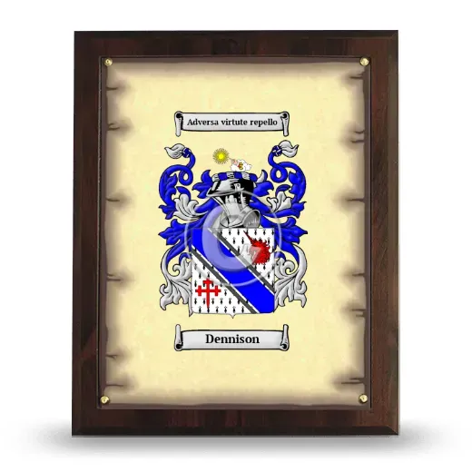 Dennison Coat of Arms Plaque