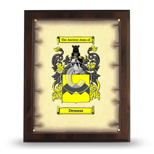 Denoon Coat of Arms Plaque