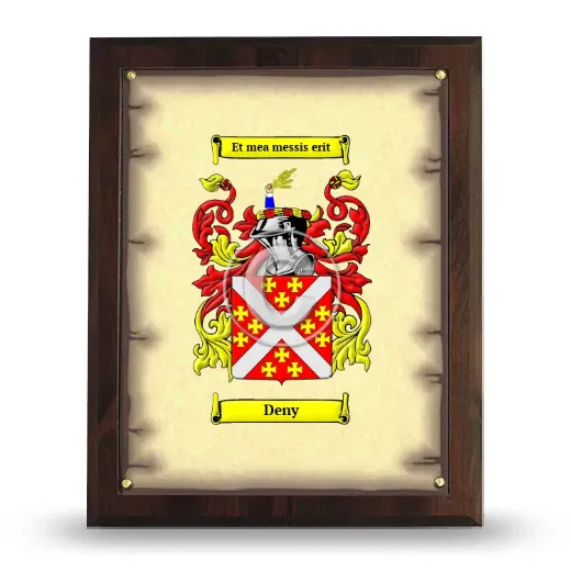 Deny Coat of Arms Plaque