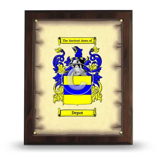 Depot Coat of Arms Plaque