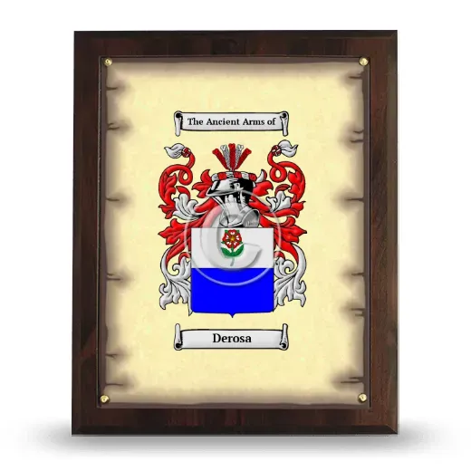 Derosa Coat of Arms Plaque