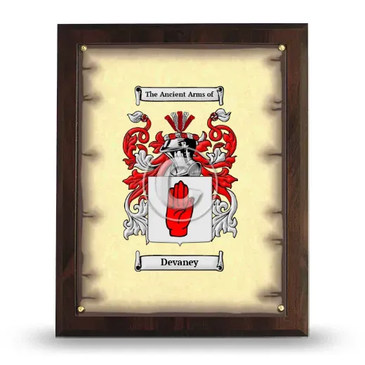 Devaney Coat of Arms Plaque