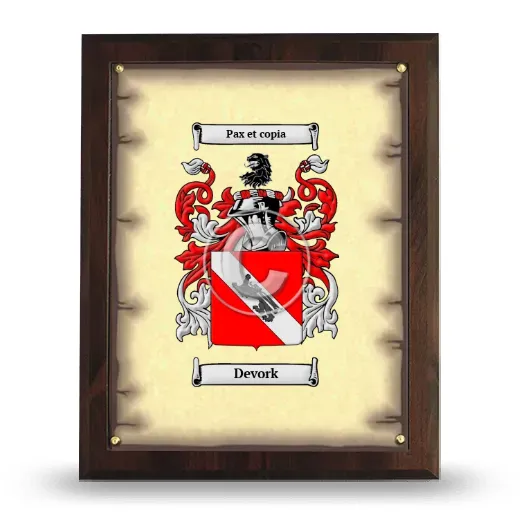 Devork Coat of Arms Plaque