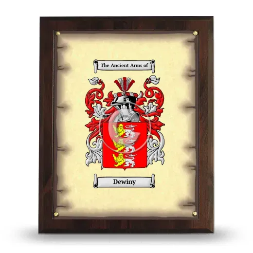 Dewiny Coat of Arms Plaque