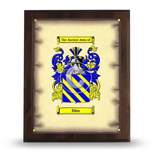 Dias Coat of Arms Plaque