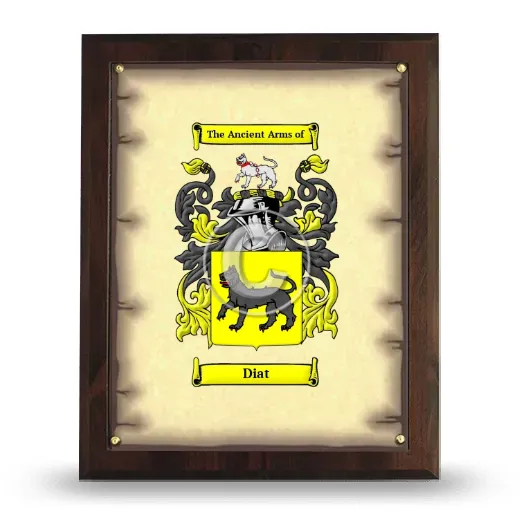 Diat Coat of Arms Plaque