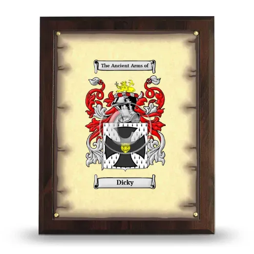 Dicky Coat of Arms Plaque