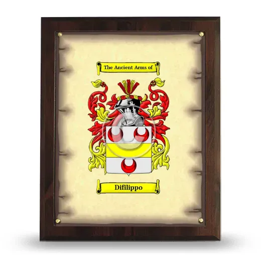 Difilippo Coat of Arms Plaque