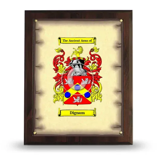 Dignam Coat of Arms Plaque