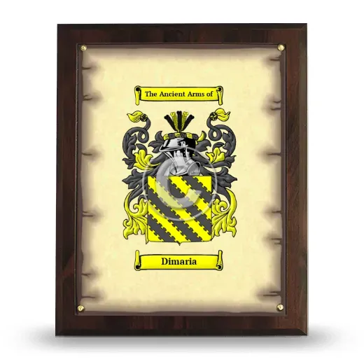Dimaria Coat of Arms Plaque