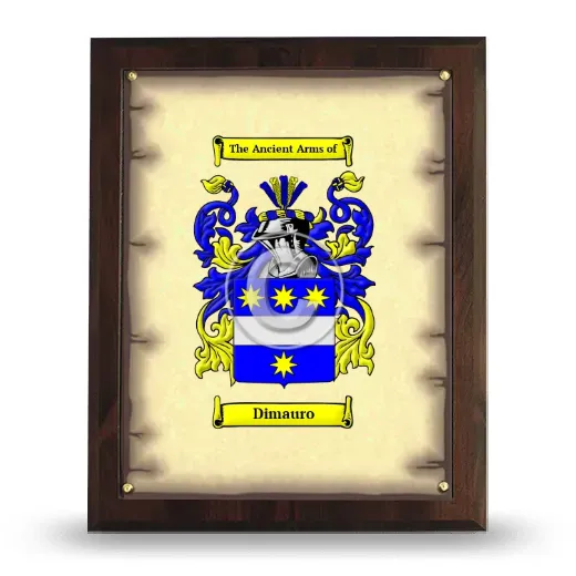 Dimauro Coat of Arms Plaque