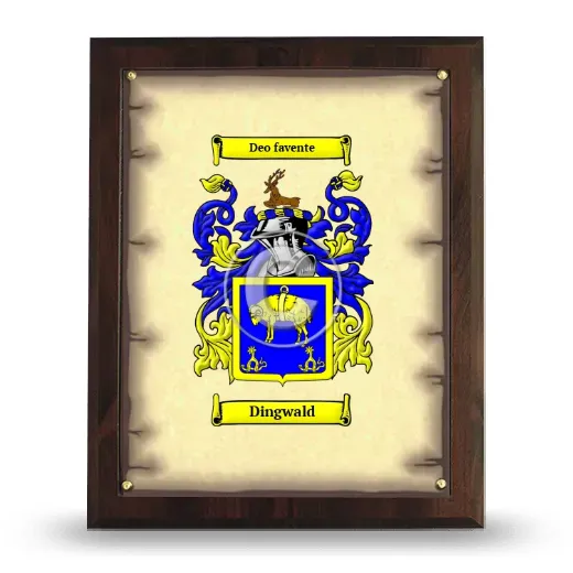 Dingwald Coat of Arms Plaque