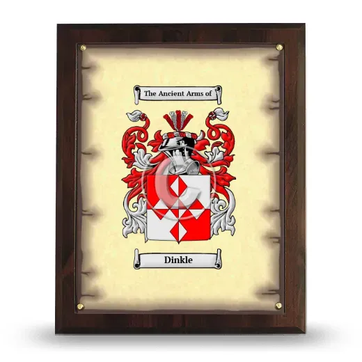 Dinkle Coat of Arms Plaque