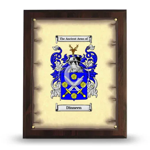 Dinneen Coat of Arms Plaque