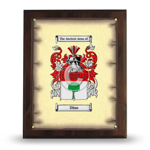 Dino Coat of Arms Plaque